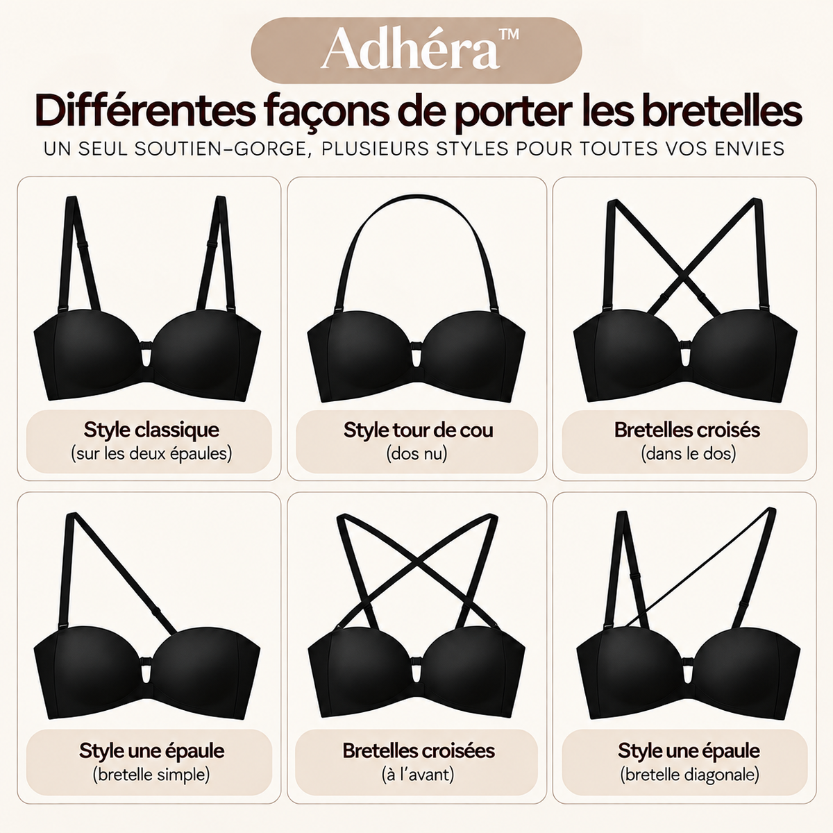 SENAYA Adhéra™ — Soutien-gorge sans bretelles