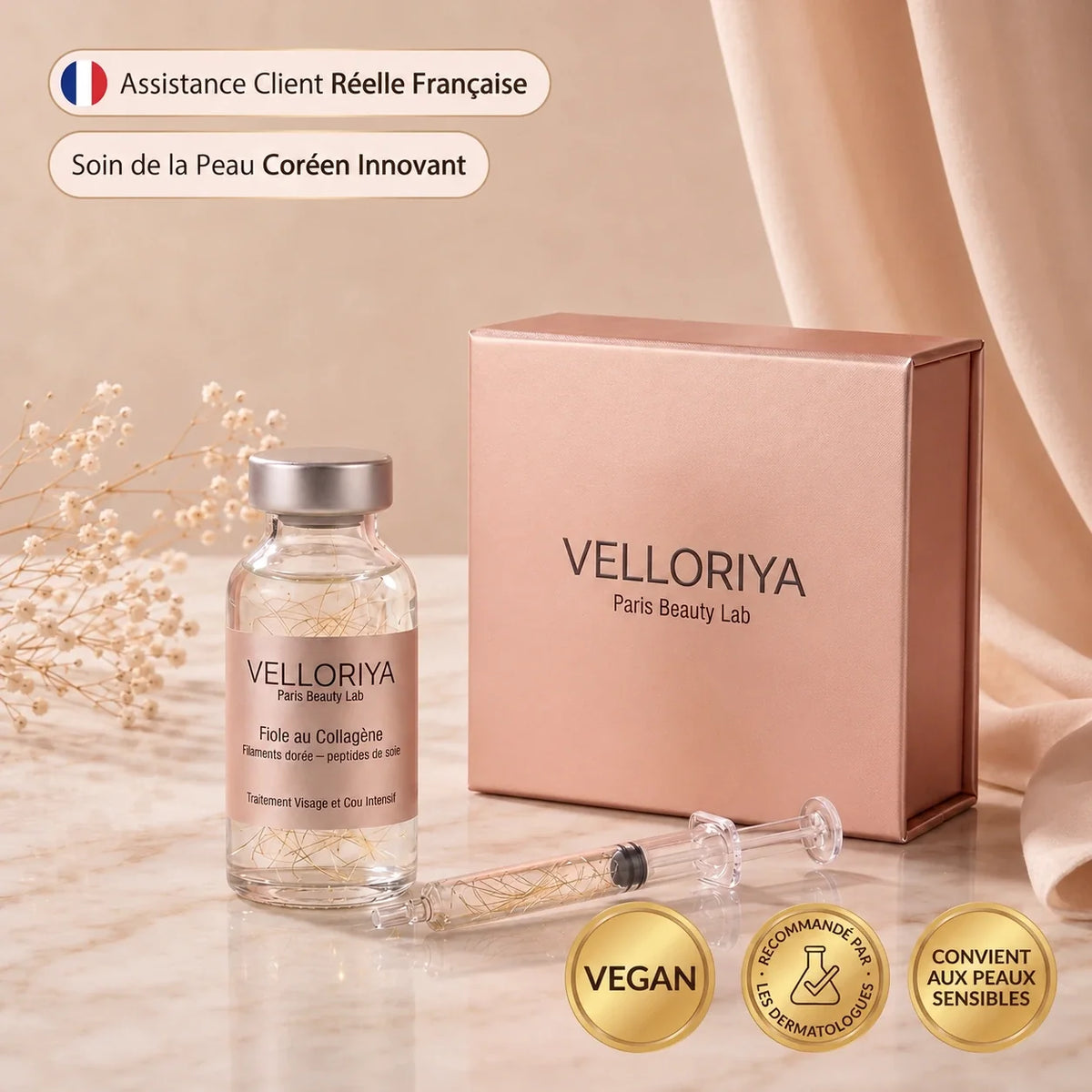 SoyeLIFT™ — Sérum aux Peptides de Soie