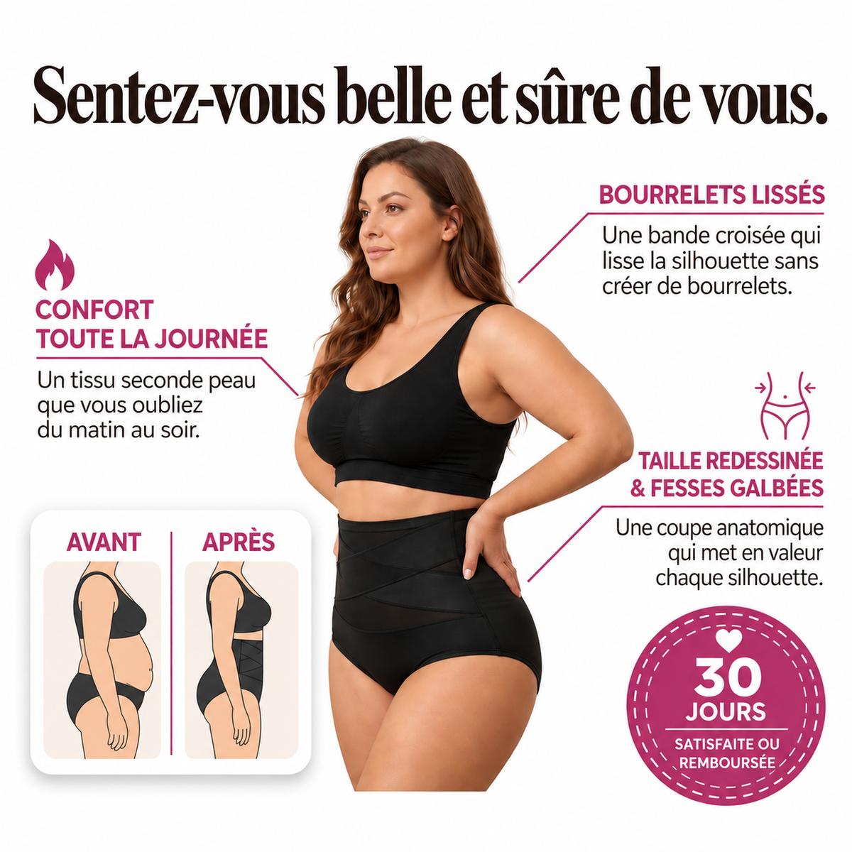 Sculptéa™ — Culotte Sculptante Taille Haute Sans couture