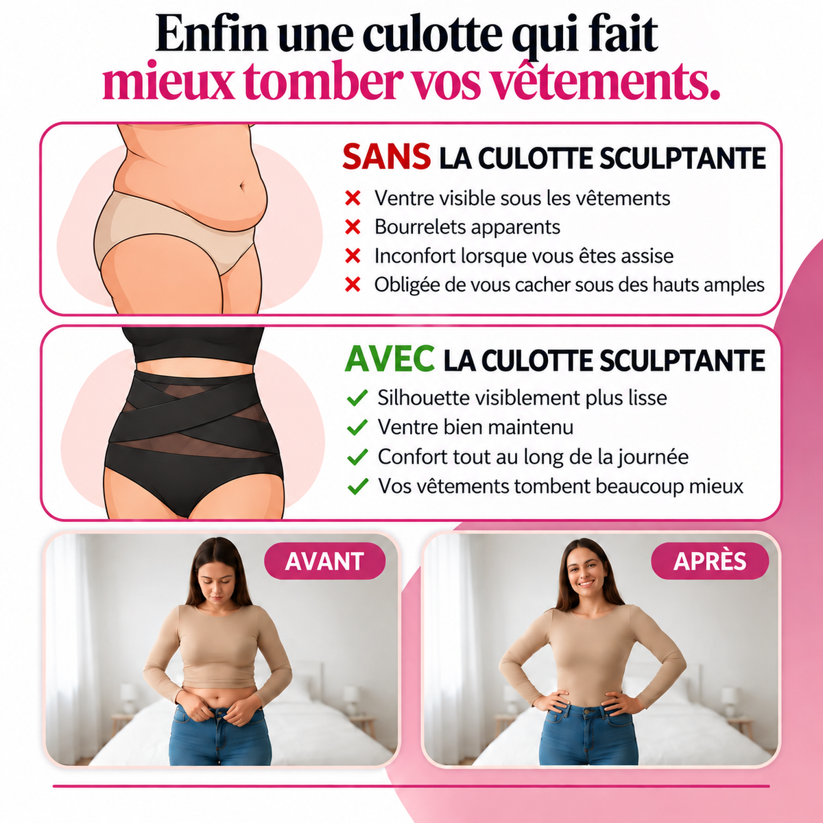 Sculptéa™ — Culotte Sculptante Taille Haute Sans couture