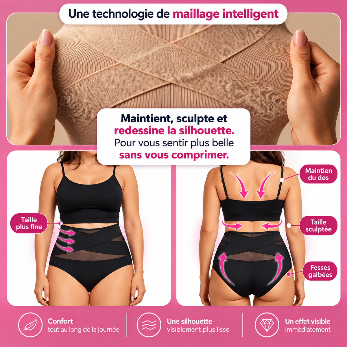 Sculptéa™ — Culotte Sculptante Taille Haute Sans couture