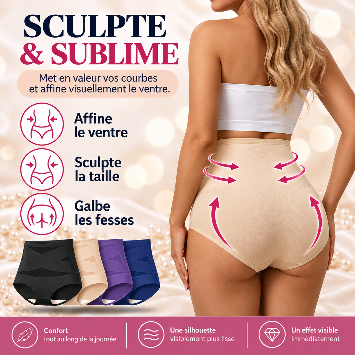 Sculptéa™ — Culotte Sculptante Taille Haute Sans couture